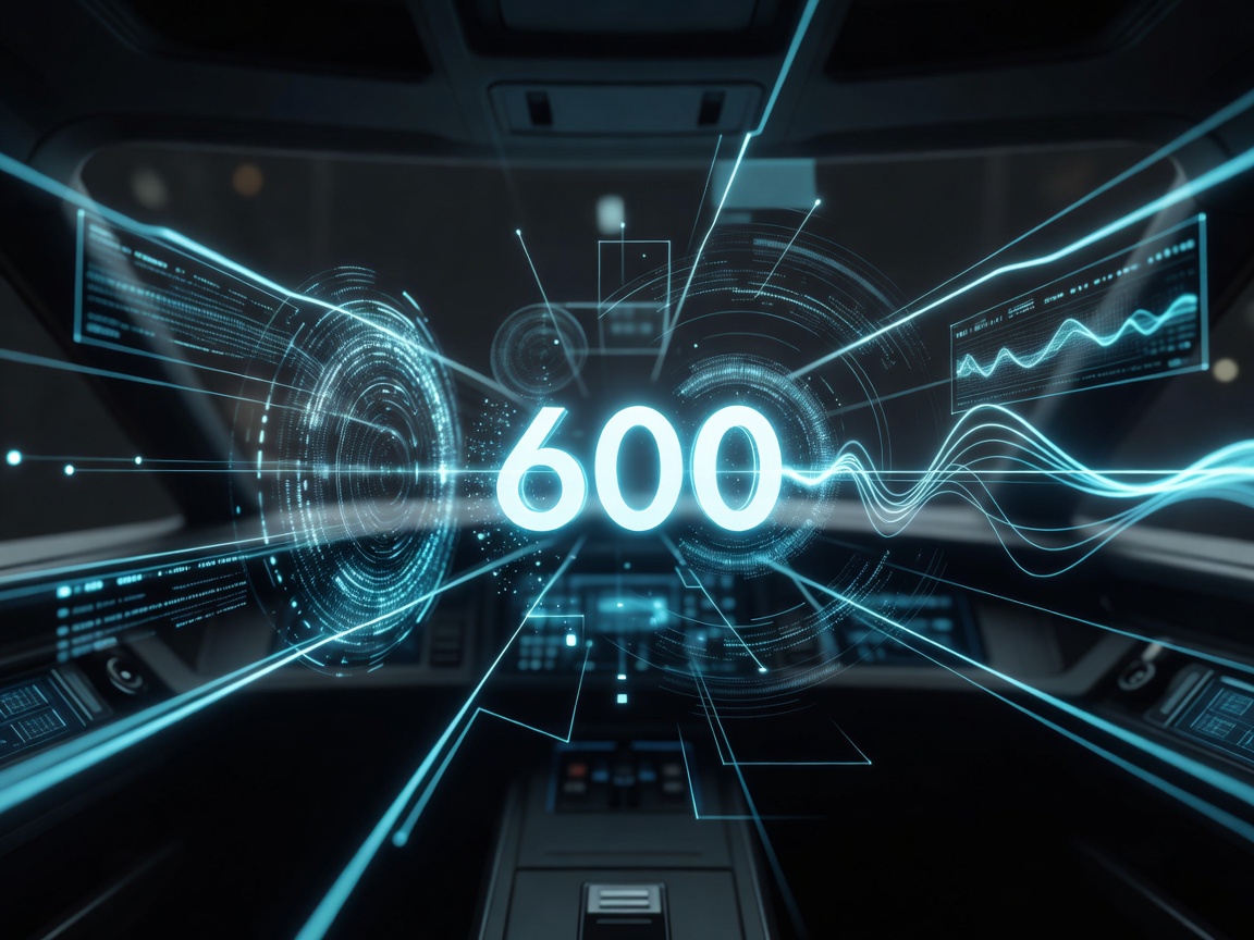 Futuristic augmented reality heads up display interface overlay